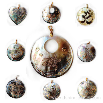 Natural Shell Craftwork Pendant Jewelry Handmade Necklaces